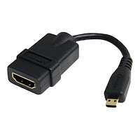 StarTech.com StarTech.com Höghastighets-HDMI-kabeladapter på 12 cm - HDMI till HDMI Micro - F/M - HDMI-adapter - 1.2 cm