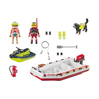 Playmobil PLAYMOBIL City Action - Brandbåt med vattenskoter - byggsats