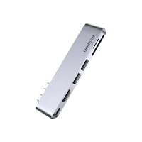 Ugreen Ugreen 6-in-2 USB C Hub - dockningsstation - USB-C 3.1 Gen 2 / Thunderbolt 3 - HDMI