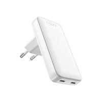 FIXED FIXED strömadapter - slim, traveller, with world adapters, GaN - USB-C - 45 watt