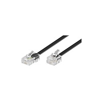 Goobay Goobay 68577, 6 m, RJ-45, RJ-11, Svart, Hankontakt, Hankonta...
