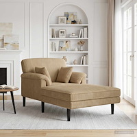 vidaXL Schäslong Taupe Mockatyg