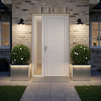 vidaXL Odlingslåda med LED 2 st Silver 40 x 60 x 40 cm
