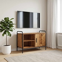 vidaXL TV-skåp 133 x 33 x 50 cm Gammalt trä Konstruerat trä