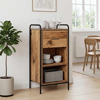 vidaXL Sideboard Gammalt trä 97 x 33 x 81 cm Konstruerat trä