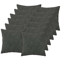 vidaXL Kuddöverdrag 12 st HEERLEN Antracit 45 x 45 cm