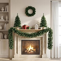 vidaXL Mini-julgransset 45 cm PVC Grön