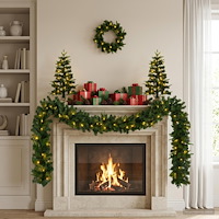 vidaXL Mini-julgransset 60 cm 125 LED-lampor Varmvit PVC och PE Grön