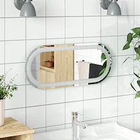 vidaXL LED Badrumsspegel med spegel Transparent 60 x 25 cm härdat glas