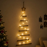 vidaXL Hängande julgran 90 cm 30 LED-lampor Varmvit