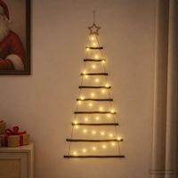 vidaXL Hängande julgran 120 cm 50 LED-lampor Varmvit