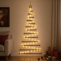 vidaXL Hängande julgran 180 cm 100 LED-lampor Varmvit