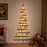 vidaXL Hängande julgran med kulor 150 cm 80 LED-lampor Varmvit