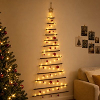 vidaXL Hängande julgran med kulor 180 cm 100 LED-lampor Varmvit