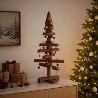 vidaXL Träjulgran KOTKA 60 cm Massiv furu Mörkbrun finish