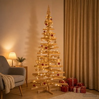 vidaXL Träjulgran KOTKA 240 cm Massiv furu Brun finish