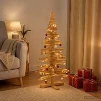 vidaXL Träjulgran KOTKA 90 cm Massiv furu Brun finish