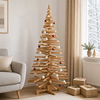 vidaXL Träjulgran KOTKA 180 cm Massiv furu Brun finish
