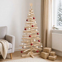 vidaXL Träjulgran KOTKA 180 cm Massiv furu Naturlig