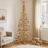 vidaXL Träjulgran KOTKA 240 cm Massiv furu Brun finish