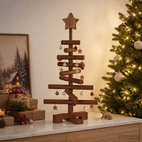 vidaXL Träjulgran KOTKA 60 cm Massiv furu Mörkbrun finish