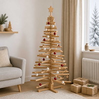 vidaXL Träjulgran KOTKA 150 cm Massiv furu Brun finish