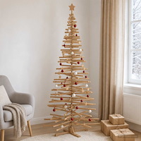 vidaXL Träjulgran KOTKA 240 cm Massiv furu Brun finish