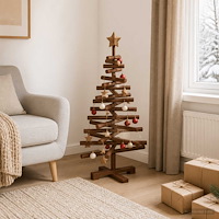 vidaXL Träjulgran KOTKA 90 cm Massiv furu Mörkbrun finish