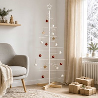 vidaXL Metall julgran KUOPIO 150 cm Stål Vit