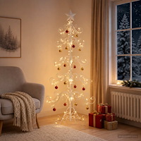 vidaXL Metall julgran KUOPIO 150 cm stål White