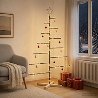 vidaXL Metall julgran KUOPIO 150 cm Stål Svart