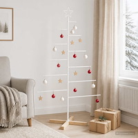 vidaXL Metall julgran KUOPIO 150 cm Stål Vit