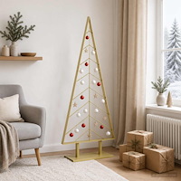 vidaXL Metall julgran KUOPIO 150 cm Stål Guld