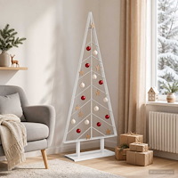 vidaXL Metall julgran KUOPIO 150 cm Stål Vit