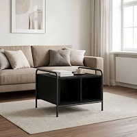 vidaXL Kaffeebord Svart ek 50 x 49 x 41 cm Konstruerat trä