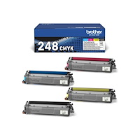 Brother Brother TN248VAL Multipack - 4-pack - svart, gul, cyan, magenta - original - tonerkassett