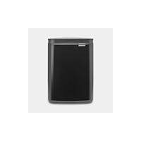 BRABANTIA Brabantia Bo Waste Bin, 4 l, Rektangulär, Stål, Svart, Stål,...