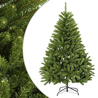 vidaXL Plast Hingad Julgran 120 cm PVC Ljusgrön
