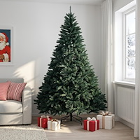 vidaXL Plast Hingad Julgran 240 cm PVC Mörkgrön