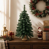 vidaXL Mini julgran 60 cm PVC Grön