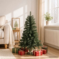 vidaXL Mini julgran 120 cm PVC Grön