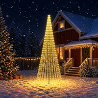 vidaXL LED Julgran EKENAS 385 cm 1148 LED-lampor Varmvit Järn Svart