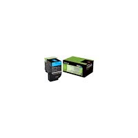 Lexmark International Lexmark 702C - cyan - original - tonerkassett - LCCP, LRP