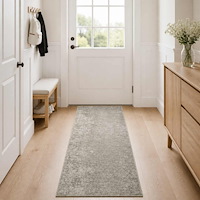 vidaXL Matta Beige 80 x 200 cm 100% Polyester 3 mm Tvättbar