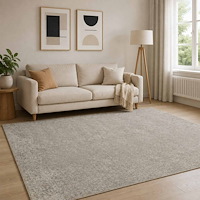 vidaXL Matta Beige 120 x 180 cm 100% Polyester 3 mm Tvättbar