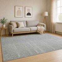 vidaXL Matta Grå 120 x 180 cm 100% Polyester 3 mm Tvättbar