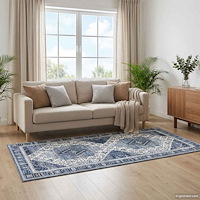 vidaXL Matta ORIZ Mörkblå 80 x 200 cm 100% Polyester