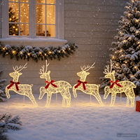vidaXL Julren 4 st 80 LED-lampor Varmvit