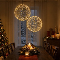 vidaXL Julfinialslampa 2 st 1000 LED-lampor Varmvit