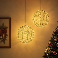 vidaXL Julfinialslampa 2 st 1900 LED-lampor Varmvit